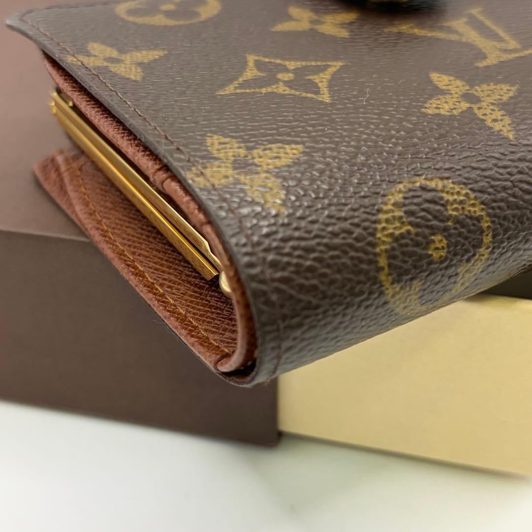 ルイヴィトン☆ポルトモネヴィエノワ 二つ折りがま口折り財布 M61663