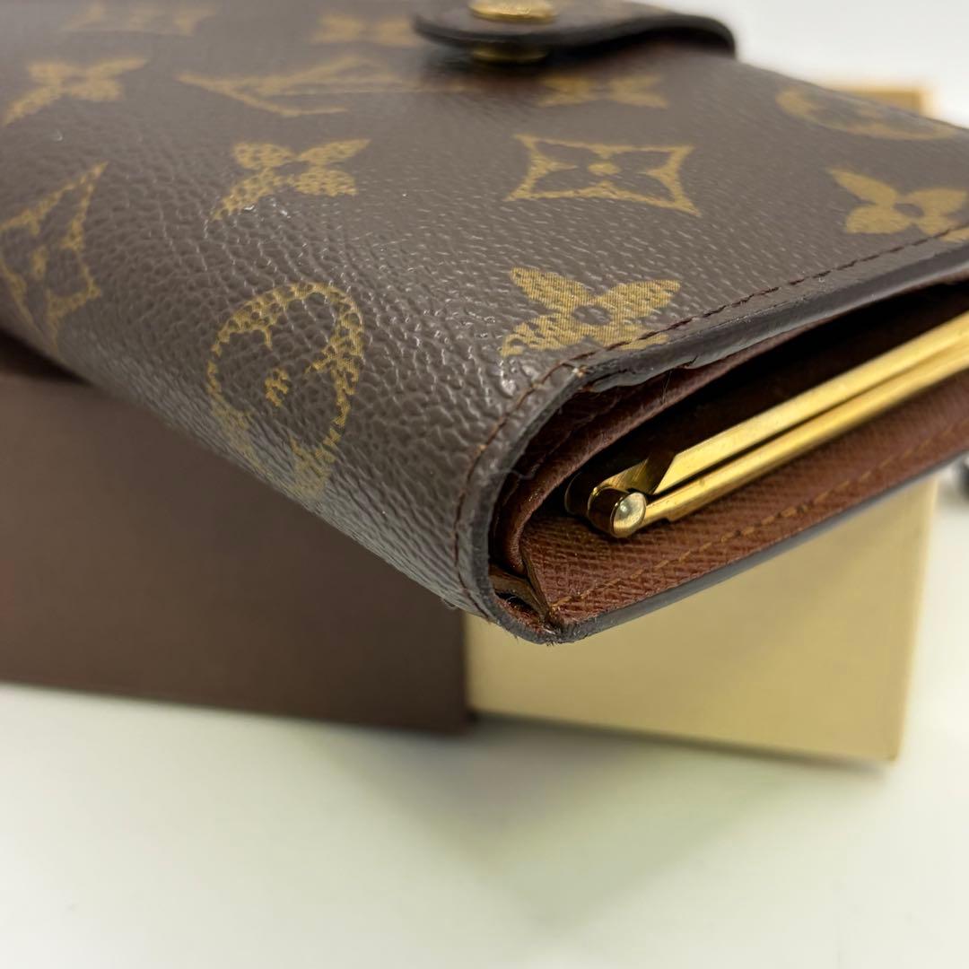 ルイヴィトン☆ポルトモネヴィエノワ 二つ折りがま口折り財布 M61663