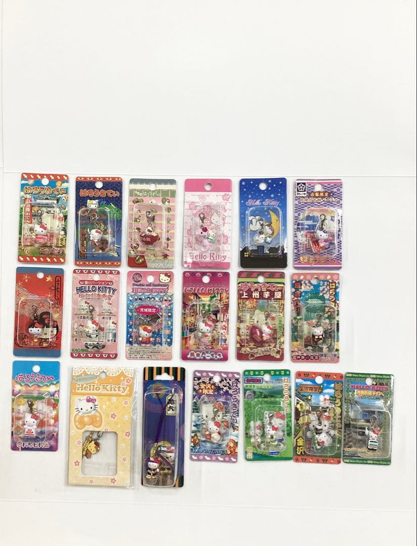限定　ハローキティ ストラップ チャーム　セット　ご当地　コラボ　33個