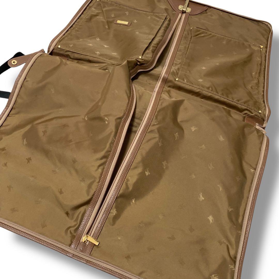 【極美品】激レア　バーバリー　ガーメントバッグ　スーツケース　ロゴ柄　入手困難品