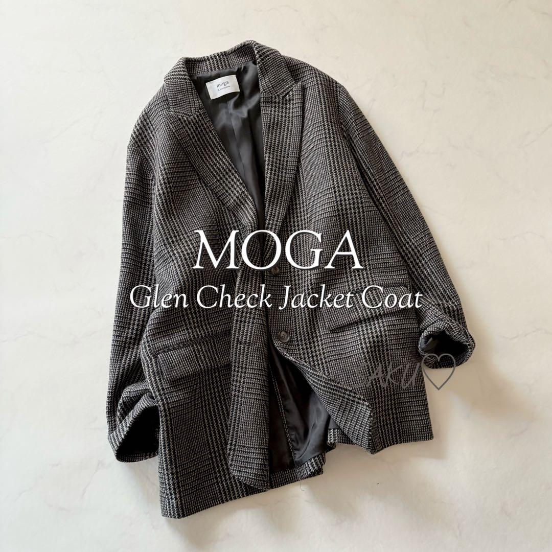 ゆうこりん❣️定価7万 MOGA グレンチェックジャケットコート サイズ2