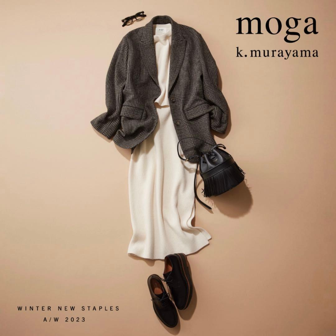 ゆうこりん❣️定価7万 MOGA グレンチェックジャケットコート サイズ2