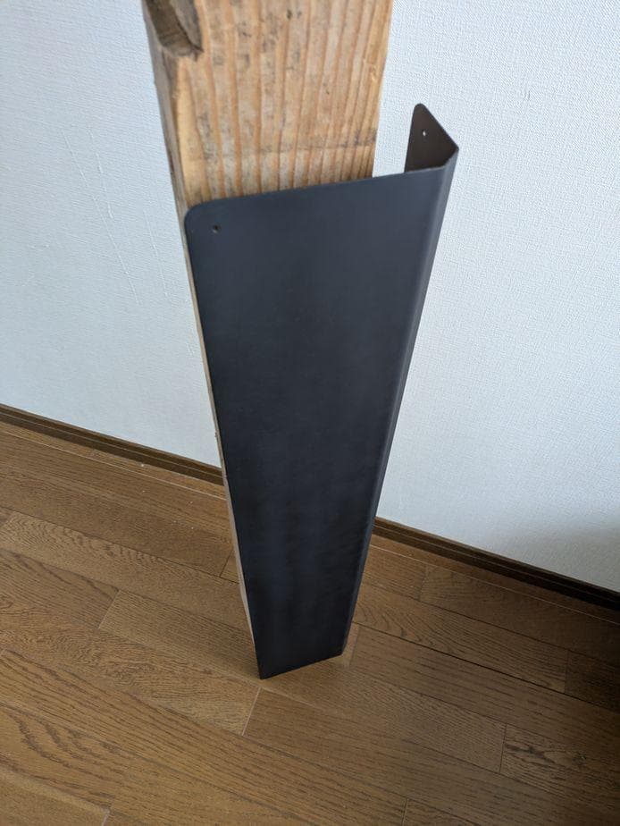 柱用　遮熱板　柱ガード　高さ120 薪ストーブ　ヒートシールド　L字型