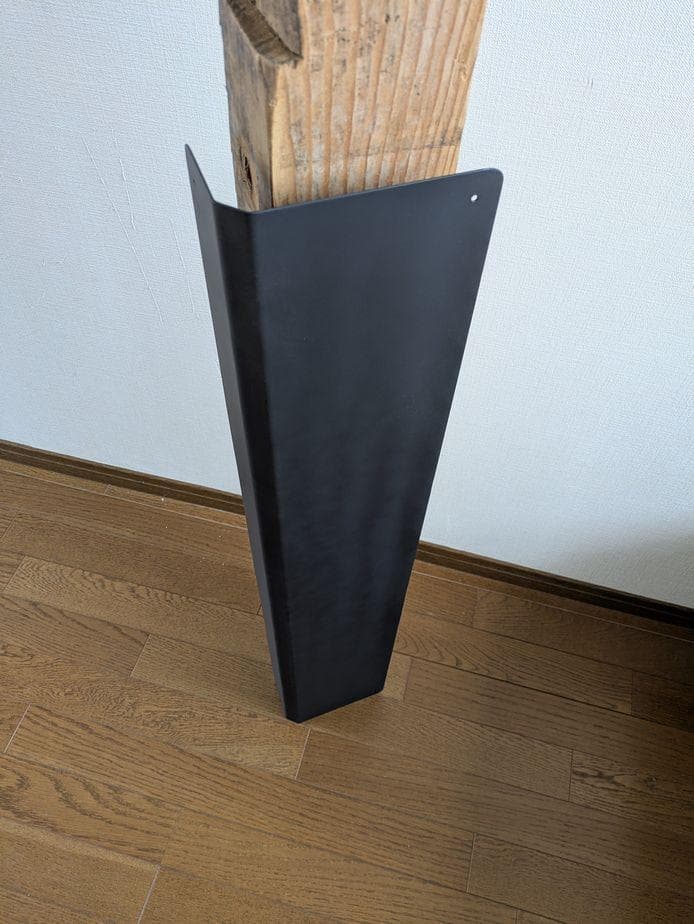 柱用　遮熱板　柱ガード　高さ120 薪ストーブ　ヒートシールド　L字型