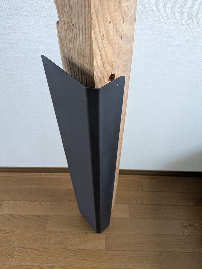 柱用　遮熱板　柱ガード　高さ120 薪ストーブ　ヒートシールド　L字型