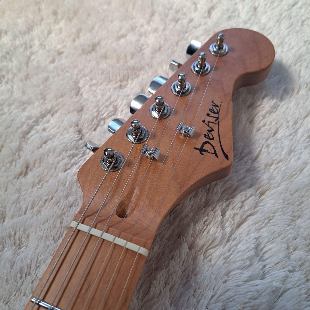 テレキャスターエレキギター　ローステッドメイプルネック ステンレス製フレット