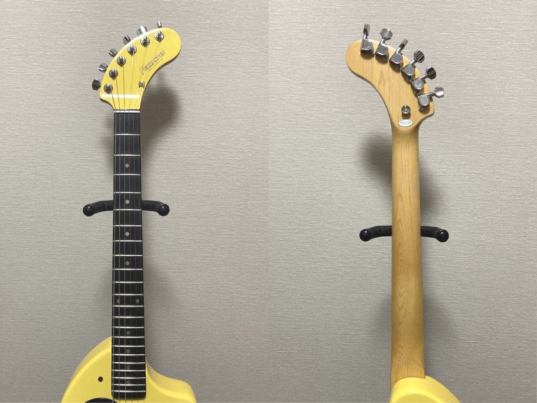 美品 FERNANDES ZO-3 黄色 イエロー USBアダプター付き 弦新品