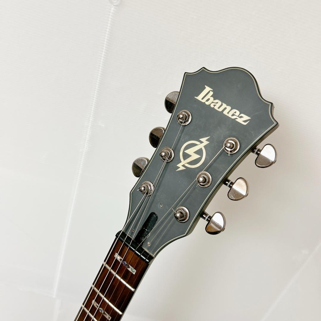 美品 Ibanez アイバニーズ セミアコ AGS83B アッシュグレー