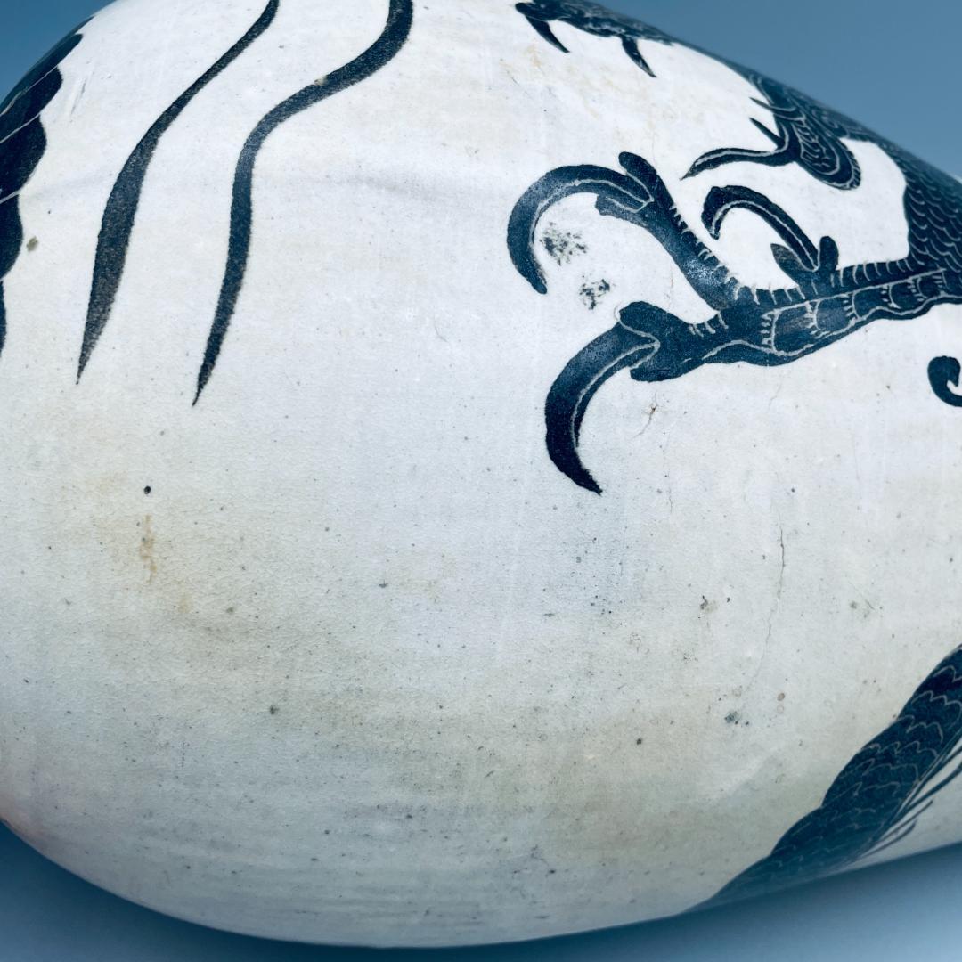 北宋 磁州窯 龍紋 梅瓶 中国陶磁器