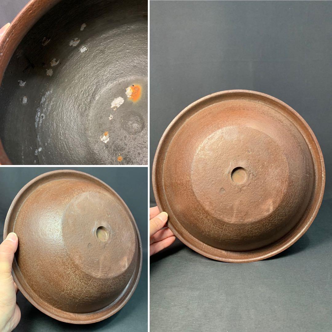 E148 送料無料　真形釜　浜松地紋　在銘　茶道具　茶室　茶道　共箱