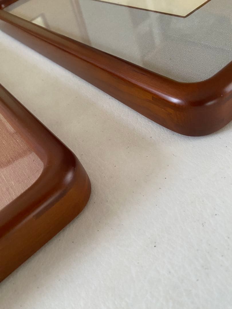 木製　額縁　5枚　隅丸　色紙額縁　未使用　書道　①