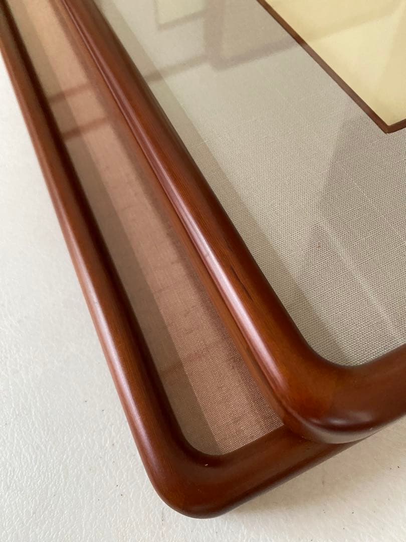 木製　額縁　5枚　隅丸　色紙額縁　未使用　書道　①