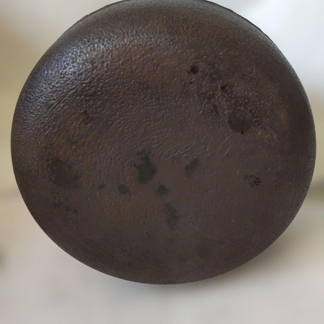 茶釜 釜師 人間国宝 高橋敬典 造 萬代屋釜 釜環付き 共箱 栞 茶道具 美品