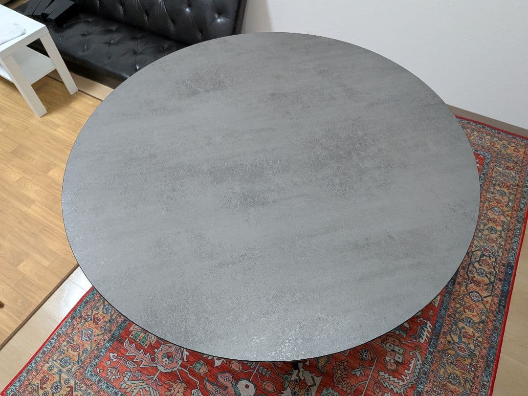 週末2日間値下中！ニトリメラミン丸型テーブル（直径120）