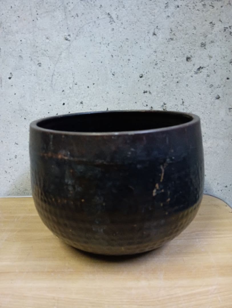 蔵出し 特大おりん ビンテージ 仏具 槌目紋様