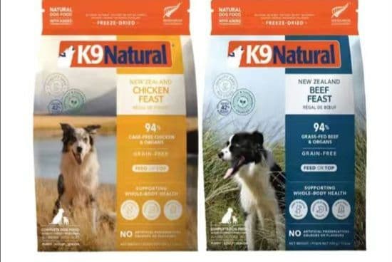 K9ナチュラル ビーフフィースト　500g&チキンフィースト500g