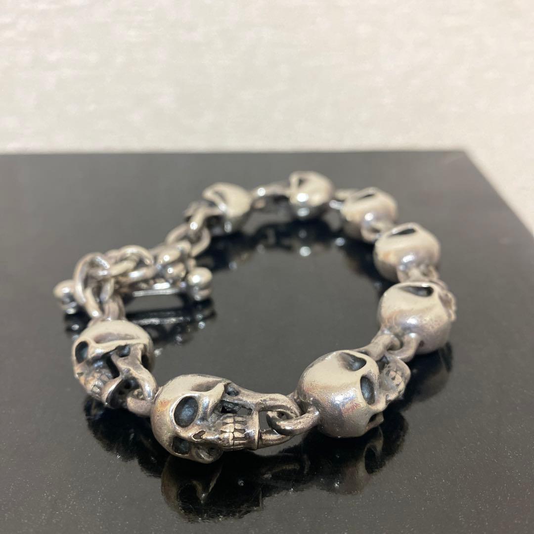 PAD商品　シルバー　スカル　ブレスレット