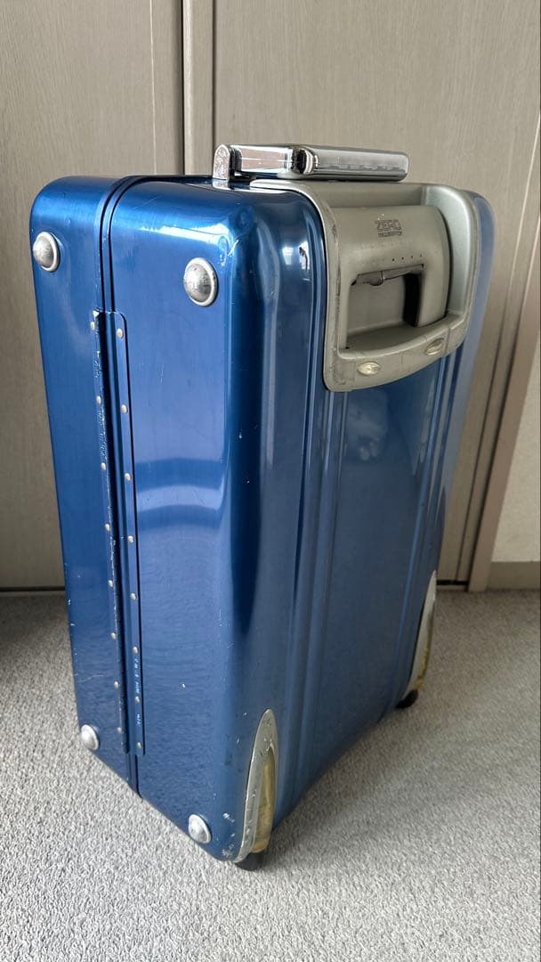 USA製 ゼロハリバートン アルミ キャリーケース ZR21 2輪 艶ありブルー