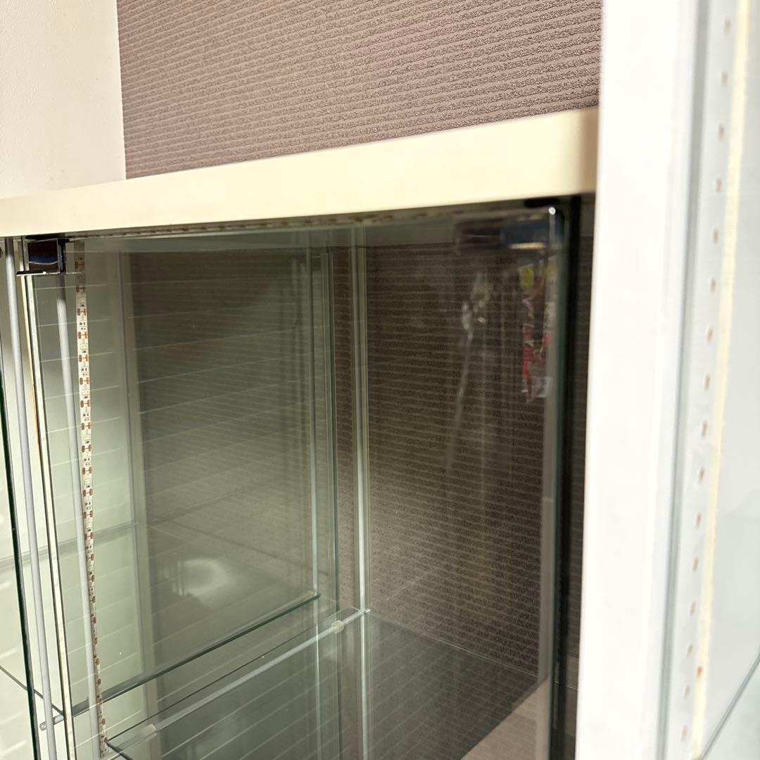 【引き取り限定】IKEA イケア デトルフ 2台 ガラスケース ラック