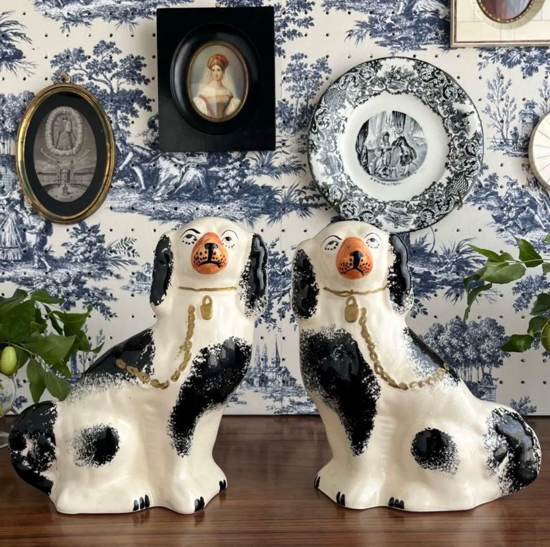 英国ヴィンテージ ♤ スタッフォードシャードッグ 22cm