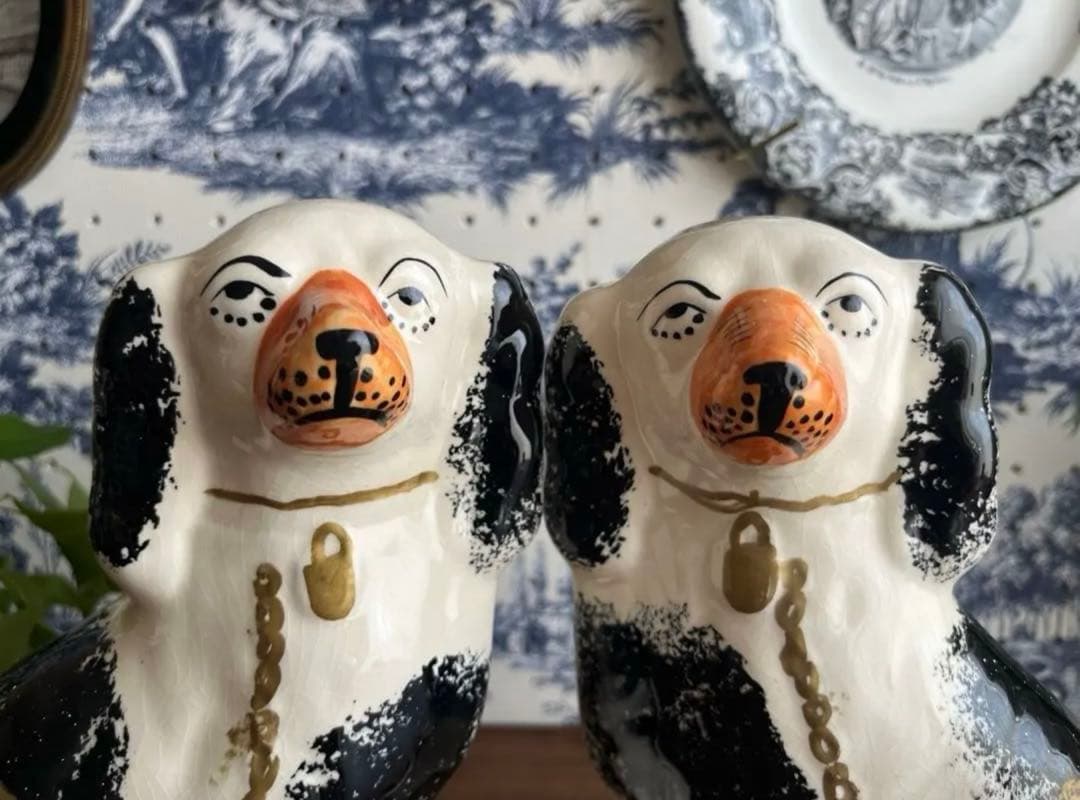 英国ヴィンテージ ♤ スタッフォードシャードッグ 22cm