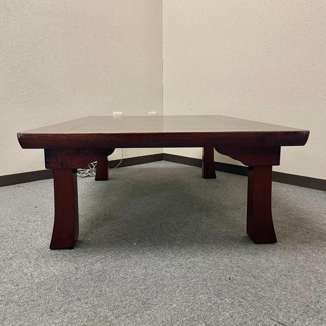 【うるし塗装】和モダン 座卓/センターテーブル ローテーブル（105×75） F