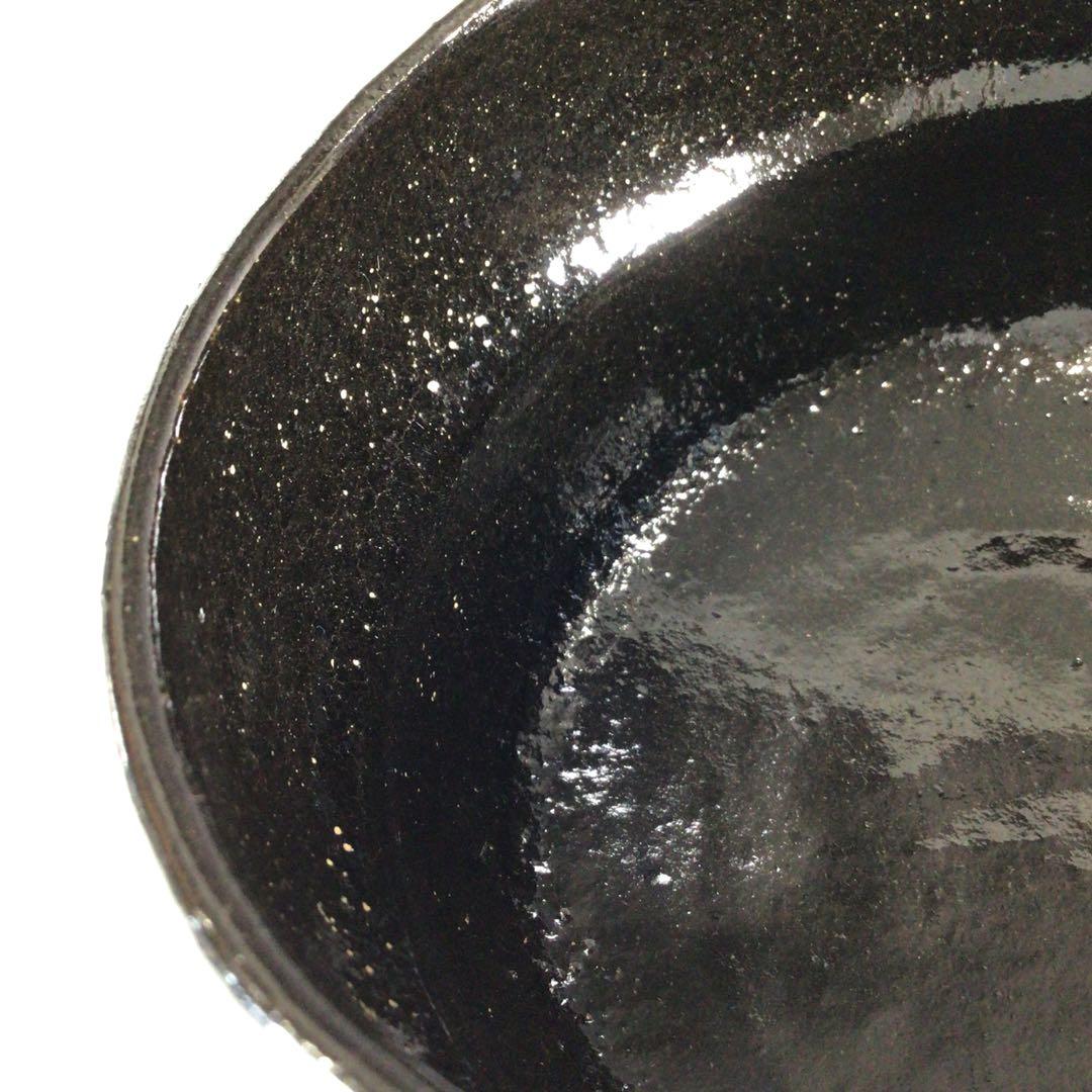 Ｐ２２４　茶碗　『吉祥造』『大徳寺　西垣宗興　箱書』『黒楽茶碗』　共箱　茶道具