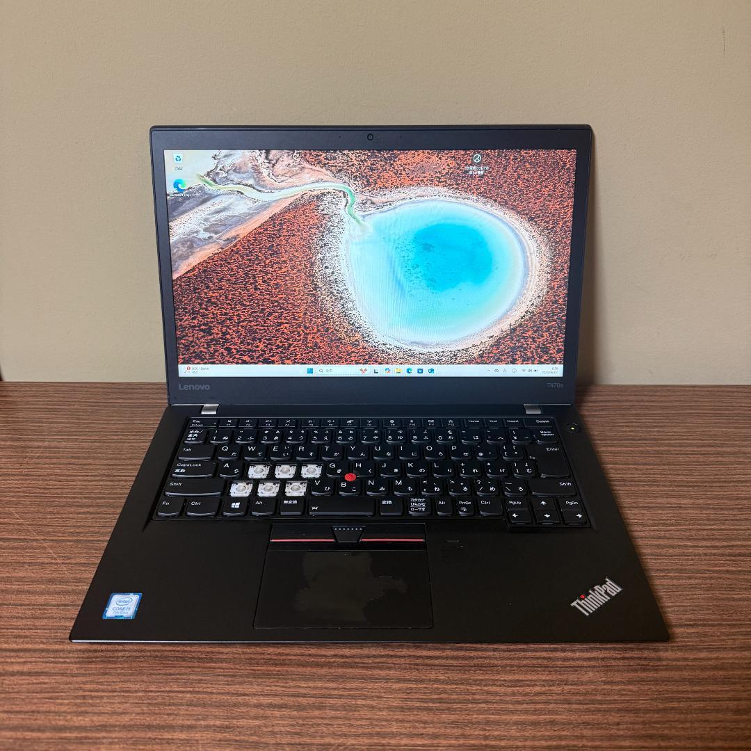 Windowsノート本体 ThinkPad T470s - 8GB RAM, 512GB NVME SSD