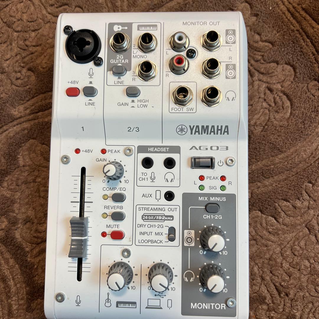 YAMAHA AG03MK2オーディオインターフェース　ホワイト