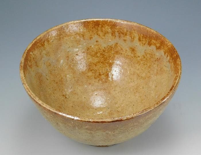 送料込 茶道具 茶碗 野坂康起 萩焼 県無形文化財 共箱 栞 共布【鳳凰堂】