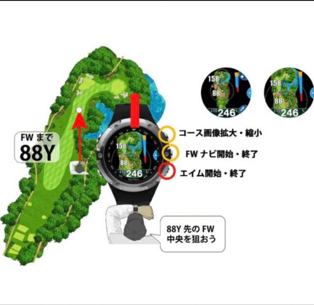 GPSナビウオッチ Shot Navi W1 Evolve