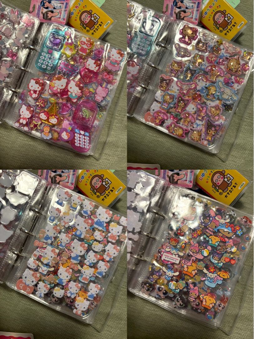 シール帳完成品　3冊セット　ボンボンシール　平成　サンリオ　ディズニー　正規品