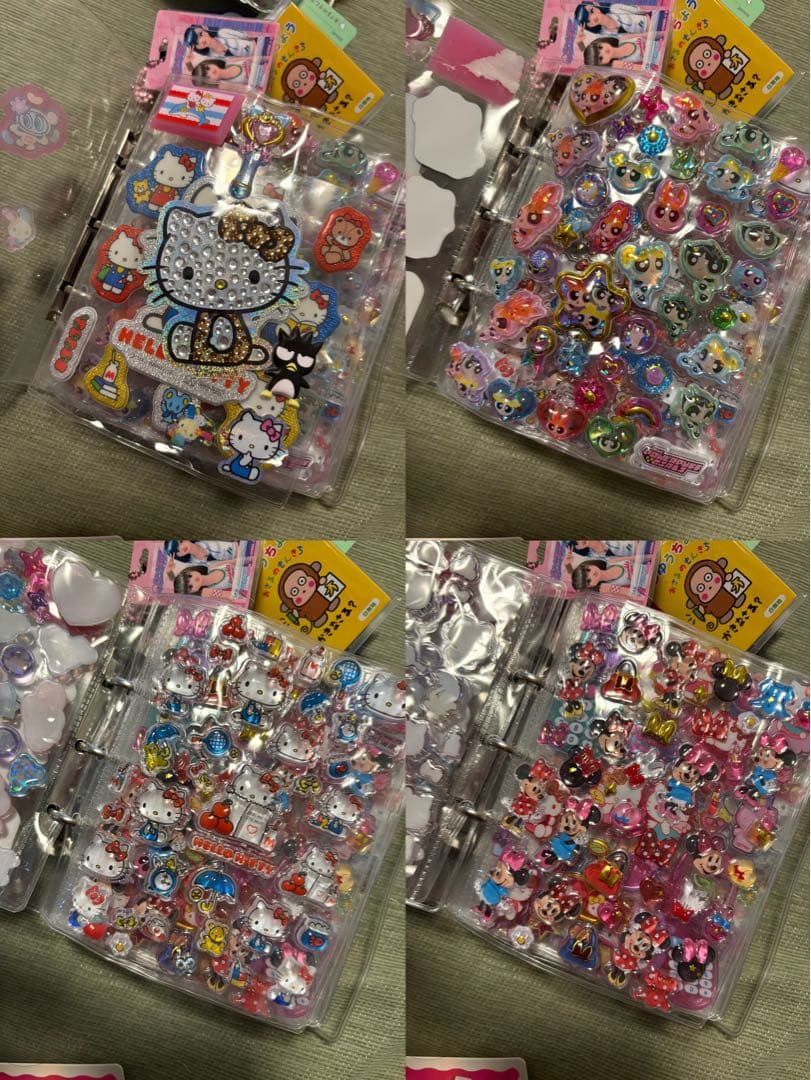 シール帳完成品　3冊セット　ボンボンシール　平成　サンリオ　ディズニー　正規品