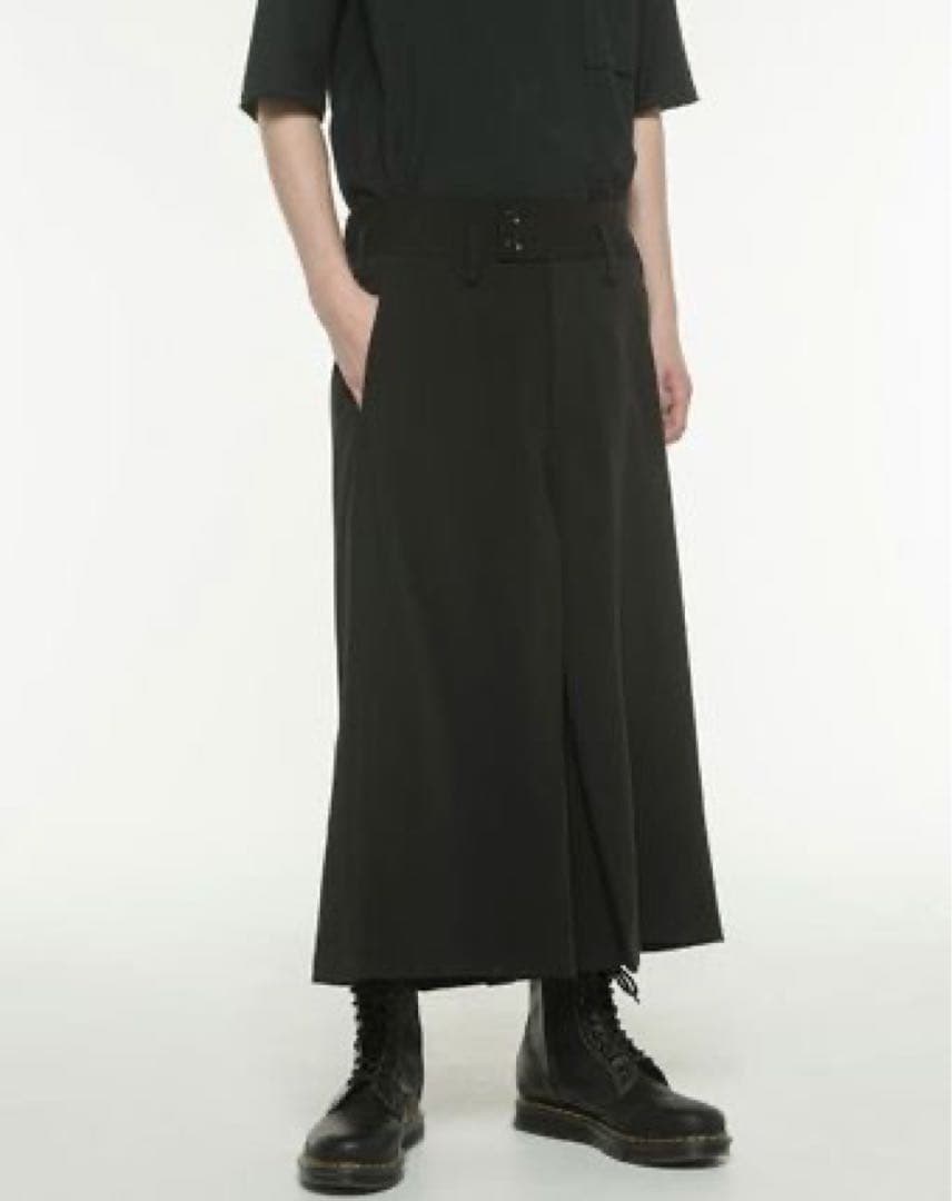 Yohjiyamamoto ワイドキュロットハイウエストパンツ