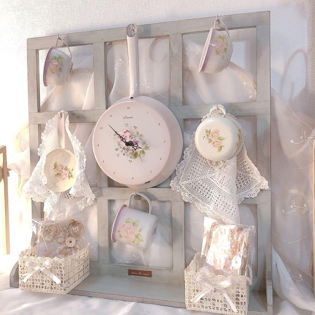 イマン オデットフライパン時計imane 琺瑯/ マニー フランフラン 掛け時計