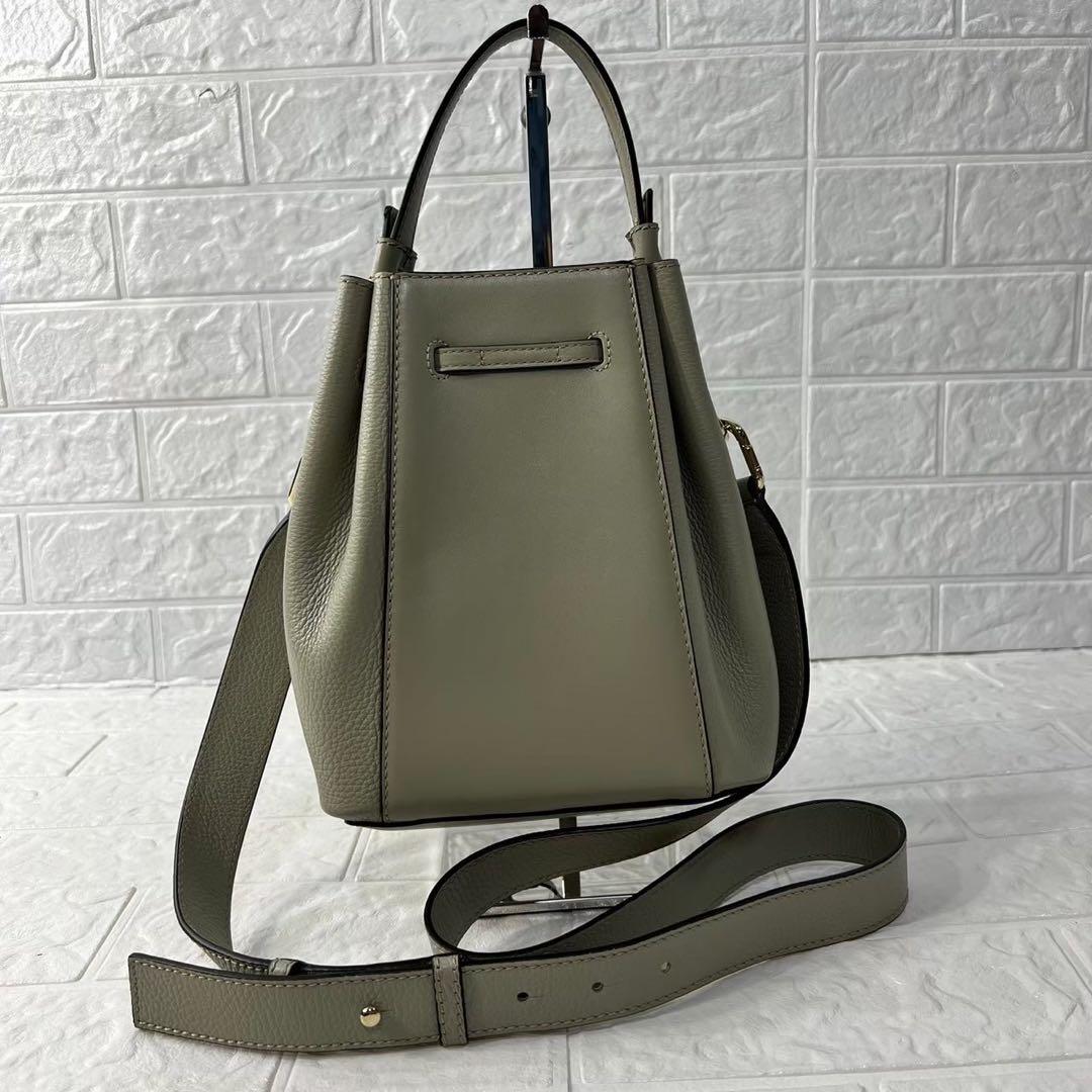 極美品 フルラ ミアステラ 2way バケットバッグ 巾着型 レザー