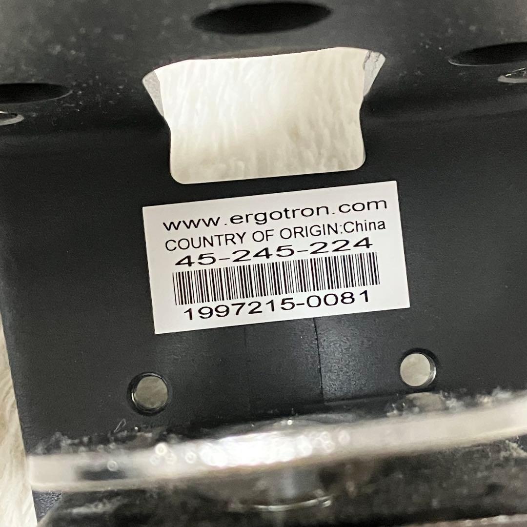 エルゴトロン デスク デュアル モニターアーム 横型 2画面 27インチ 黒