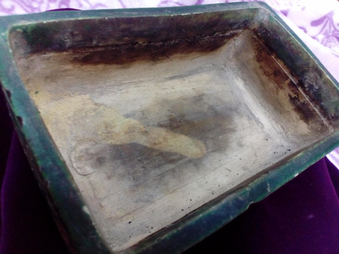 江戸時代中期源内焼極稀少博物館級勢州蔵出讃岐高松藩御用窯当時物葵唐草模様香炉