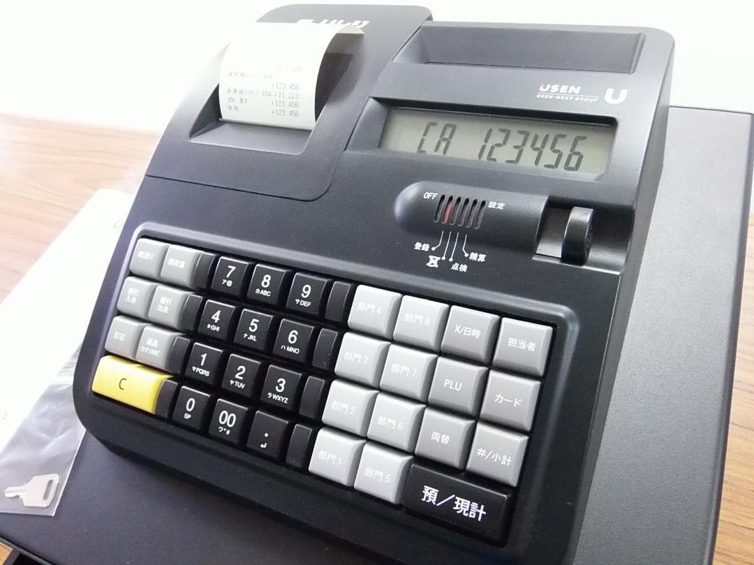 美品 Uレジ レジスター 8部門 適格簡易請求書 U-ECRO01　250818