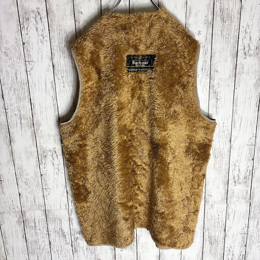 バブアー ライナーベスト イングランド製 ボア インナー レイヤードに
