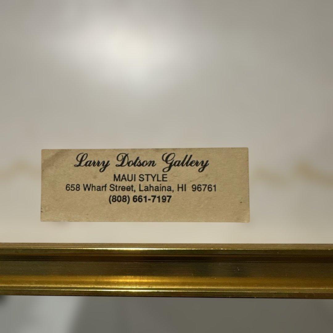 Jan Hartman ヴィンテージ風景コラージュ 水彩 夕焼け　マウイ島 92