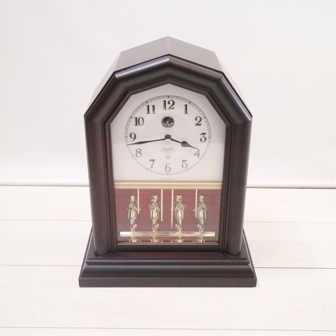 CITIZEN シチズン からくり時計 置時計 時計 KC-3100-1 濃茶