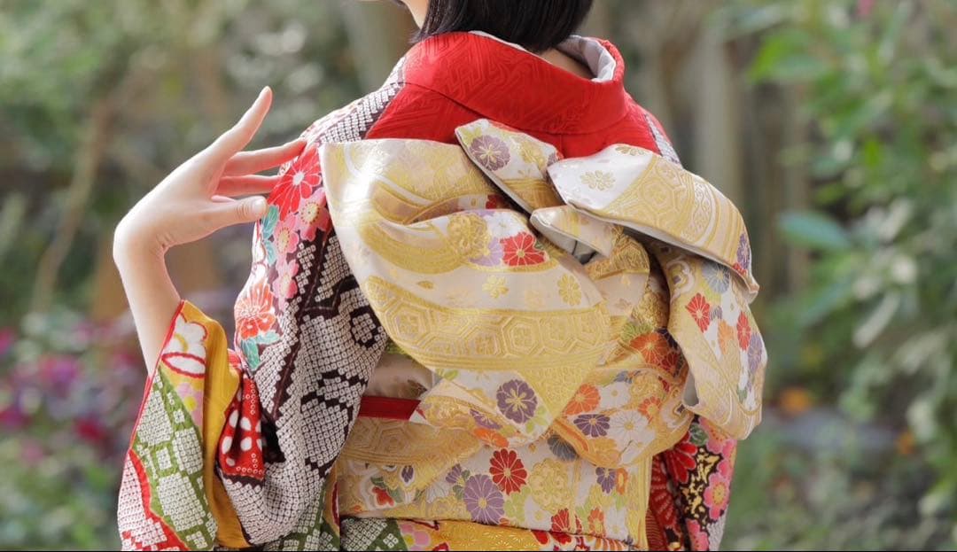 振袖フルセット　総絞り（帯/バッグ/草履など）セット袴付き成人式/結婚式/卒業式