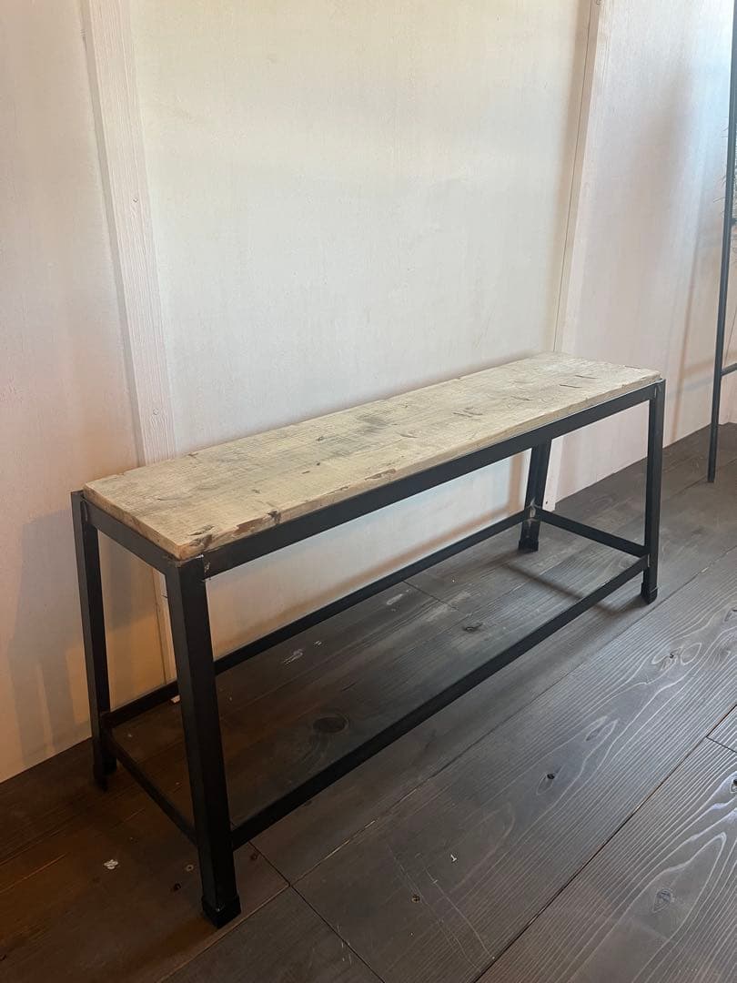 アイアン　ベンチ　足場板