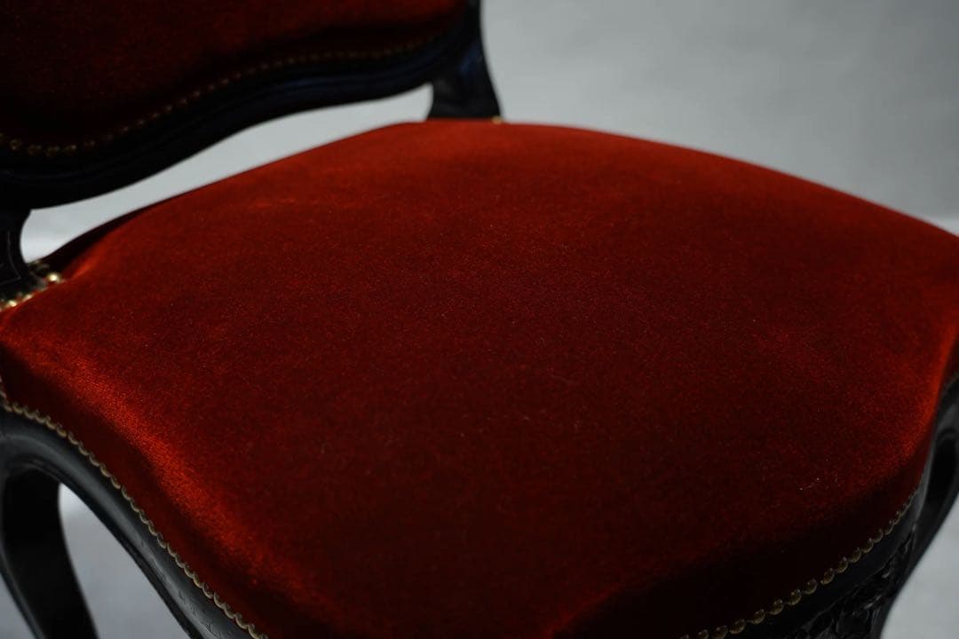 ①フランスアンティーク　ナポレオンチェア　張替済　1800年代　椅子