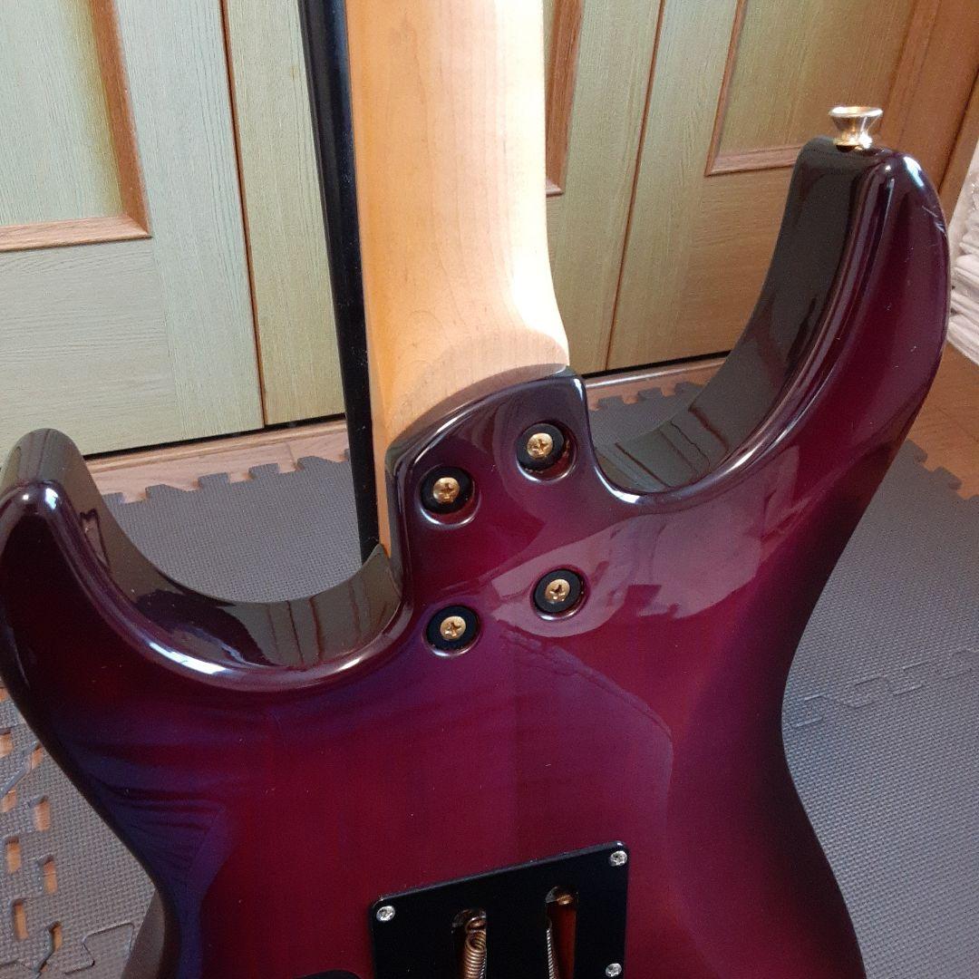 FERNANDES エレキ　サスティナー 付きギターパープル　ゴトーペグ