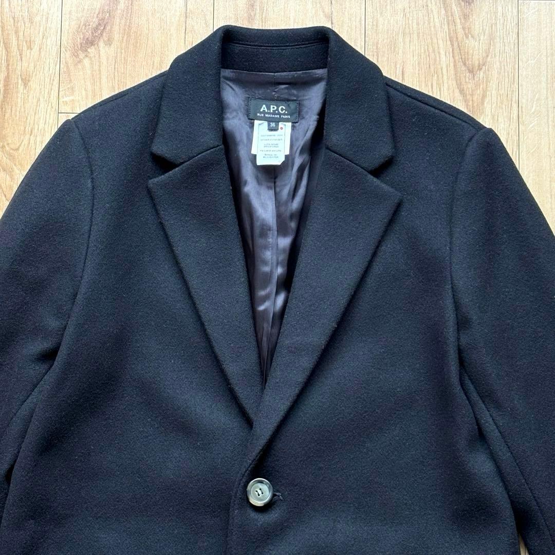 A.P.C. チェスターコート ブラック Sサイズ アーペーセー