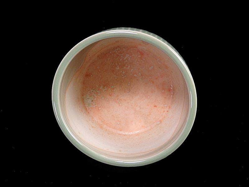 三田青磁　幾何学紋　草紋の図　火入れ　D876AS-Bks