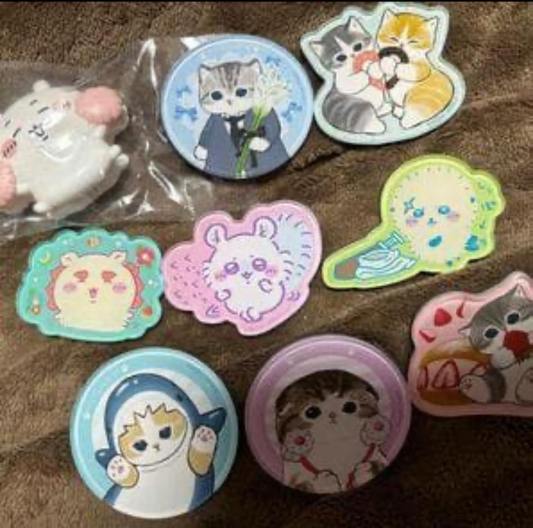 猫と動物のイラスト ステッカー10個セット