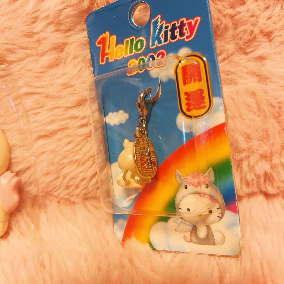 希少レア　ハローキティ　日本限定　開運　干支　午年　チャーム　ミラー　2001